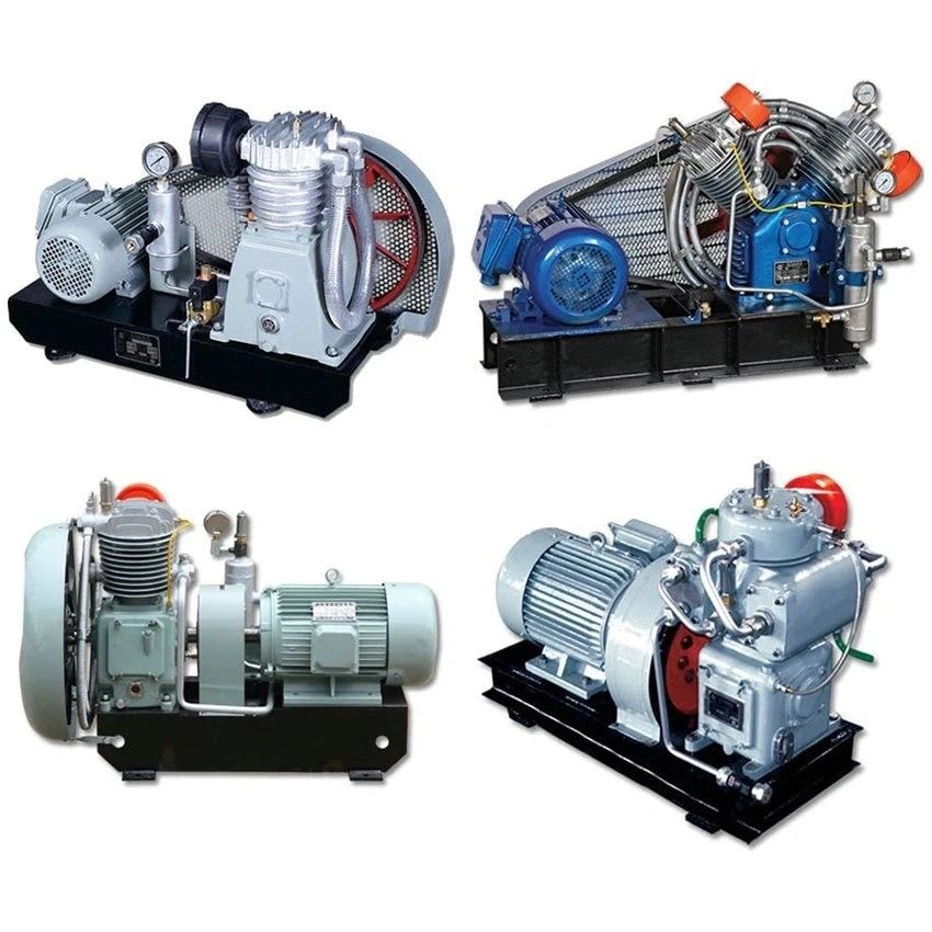 Marine piston air compressor equipment